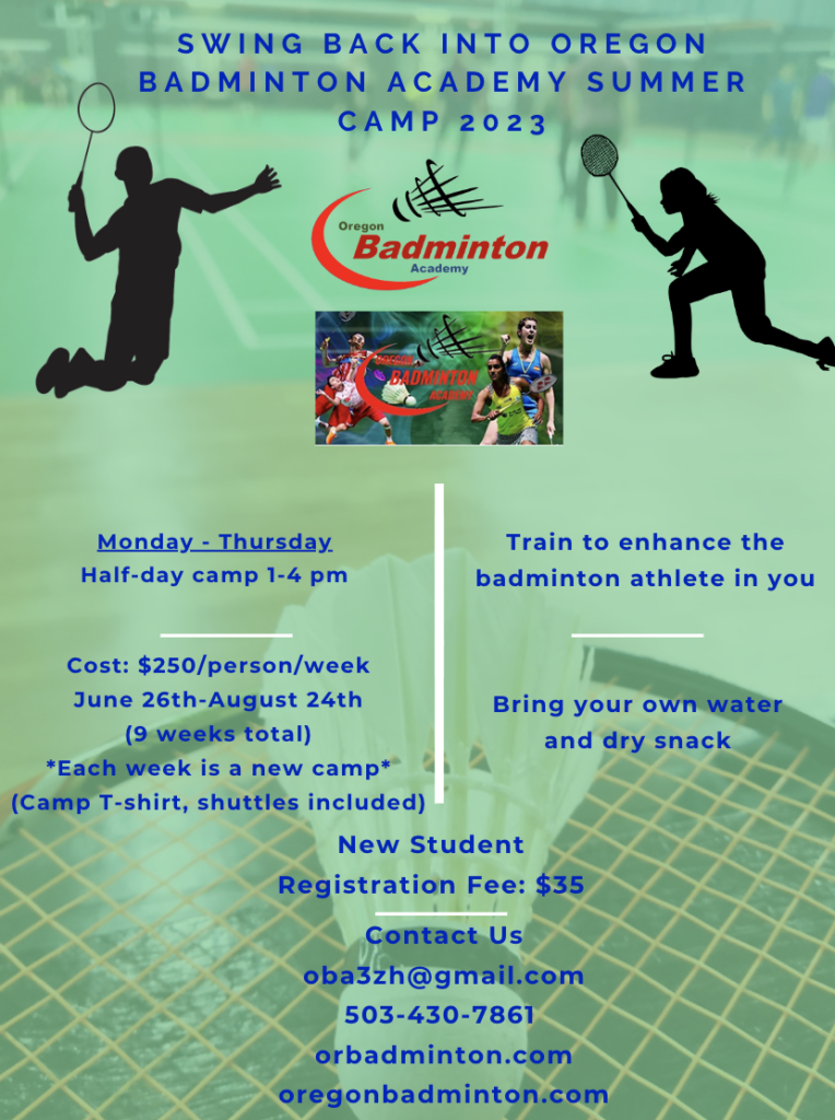 Summer Camps Oregon Badminton Academy