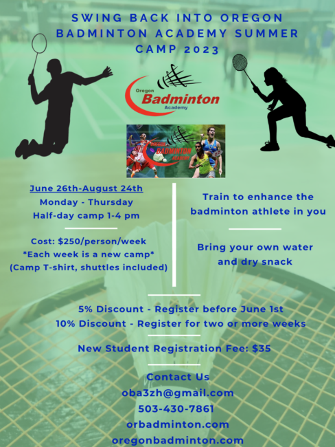 Oregon Badminton Academy-badminton club-online store